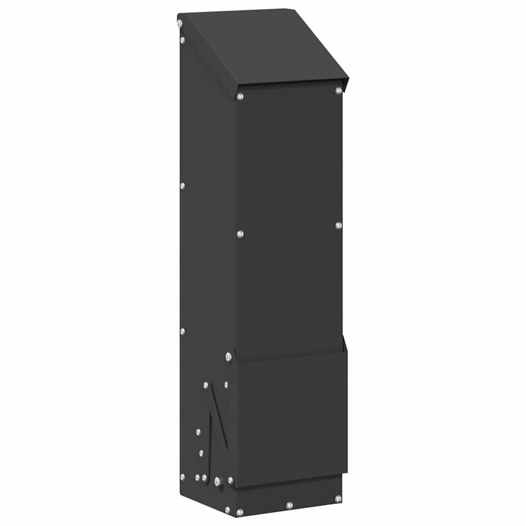 Comedero para pollos Negro 13 x 12 x 51 cm