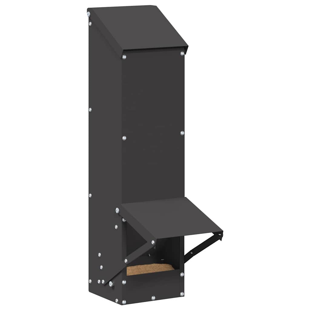 Comedero para pollos Negro 13 x 12 x 51 cm