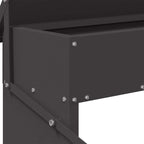 Comedero de Pedal para Pollos Negro 48,5 x 39,5 x 19 cm