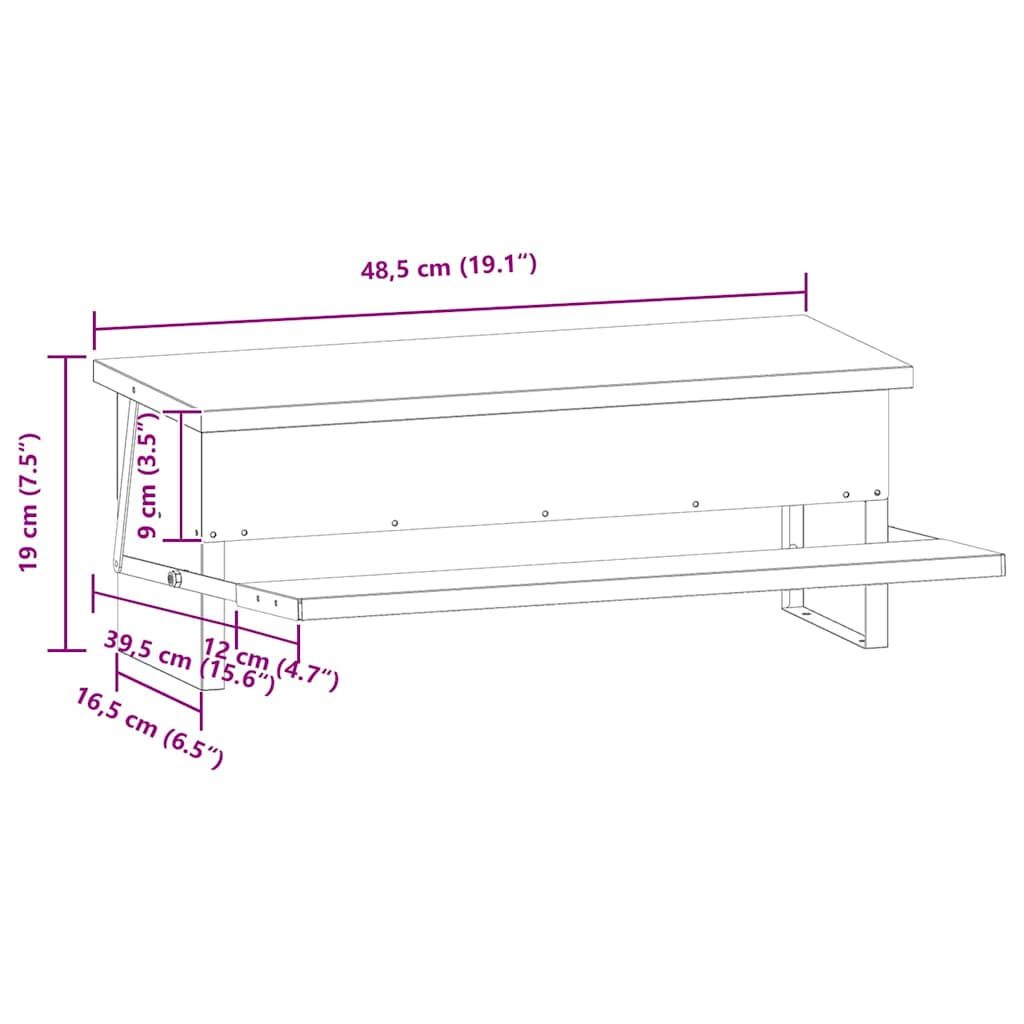 Comedero de Pedal para Pollos Negro 48,5 x 39,5 x 19 cm