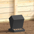 Comedero para pollos Negro 30 x 30 x 39 cm