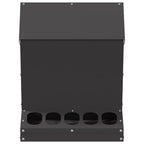 Comedero para pollos Negro 30 x 30 x 39 cm