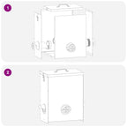 Comedero para pollos Plateado 32,5 x 20,5 x 43 cm