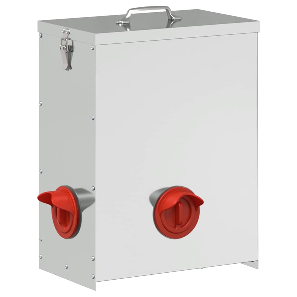 Comedero para pollos Plateado 32,5 x 20,5 x 43 cm