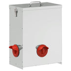 Comedero para pollos Plateado 32,5 x 20,5 x 43 cm