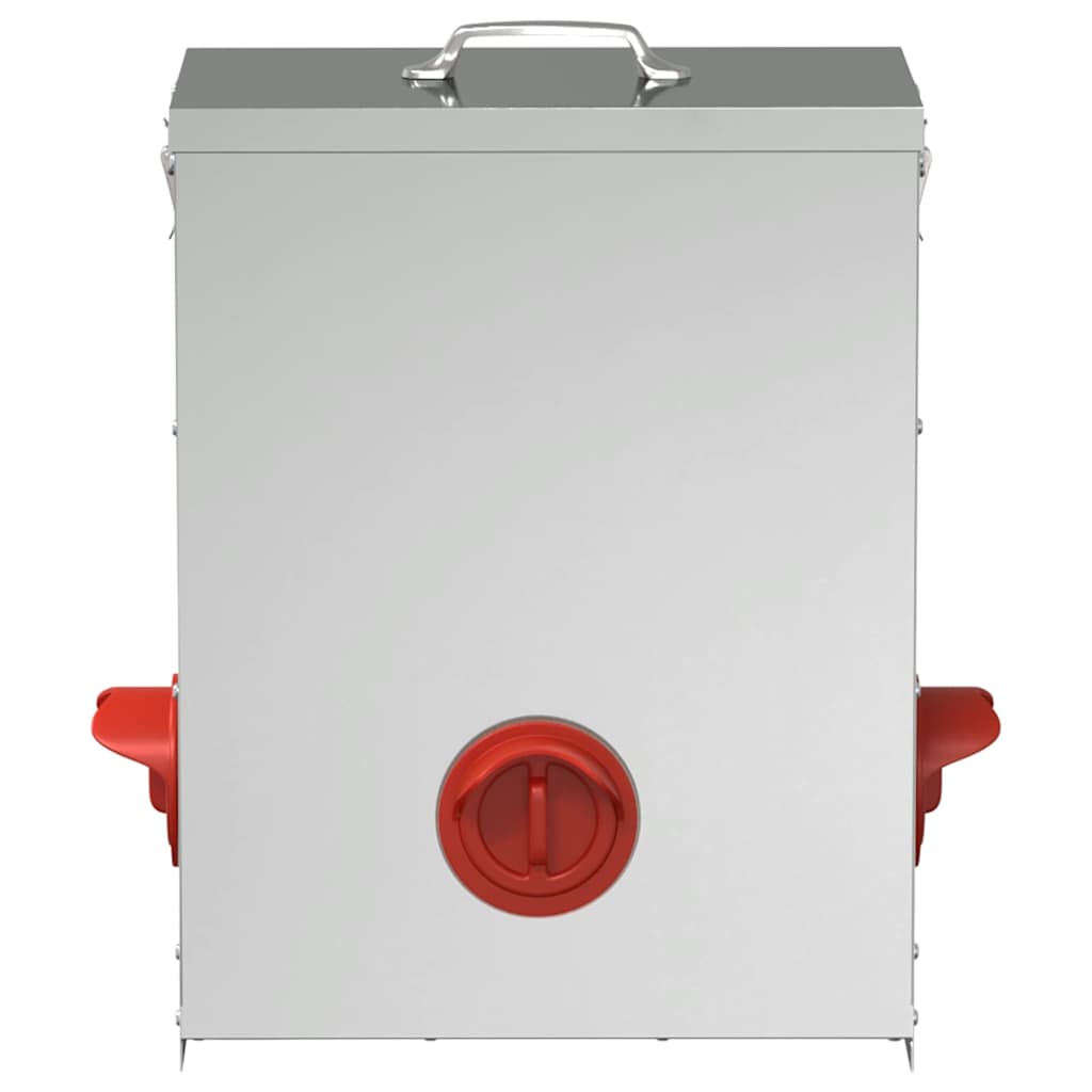 Comedero para pollos Plateado 32,5 x 20,5 x 43 cm