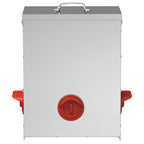 Comedero para pollos Plateado 32,5 x 20,5 x 43 cm