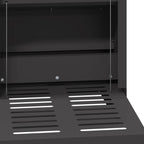 Comedero de Pedal para Pollos Negro 25 x 42 x 40 cm