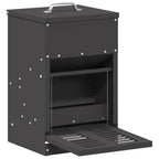 Comedero de Pedal para Pollos Negro 25 x 42 x 40 cm