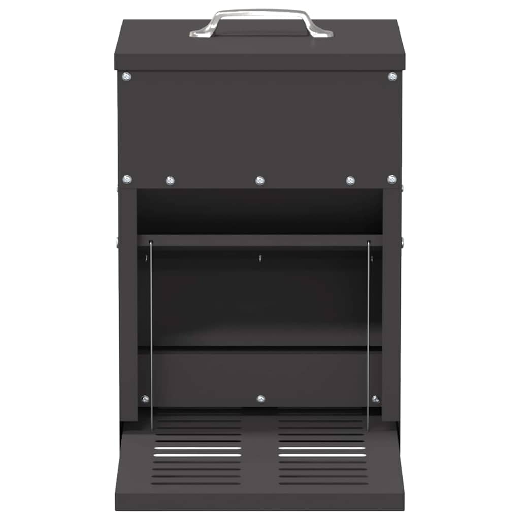 Comedero de Pedal para Pollos Negro 25 x 42 x 40 cm