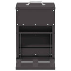 Comedero de Pedal para Pollos Negro 25 x 42 x 40 cm