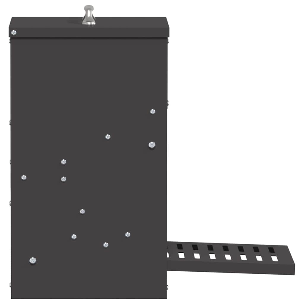 Comedero de Pedal para Pollos Negro 25 x 42 x 40 cm