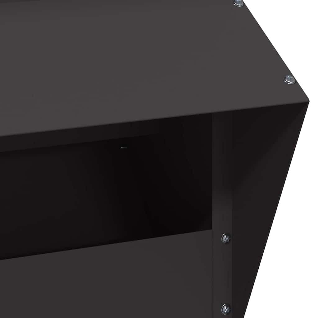 Comedero para pollos Negro 20 x 25 x 35 cm