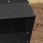 Comedero para pollos Negro 20 x 25 x 35 cm