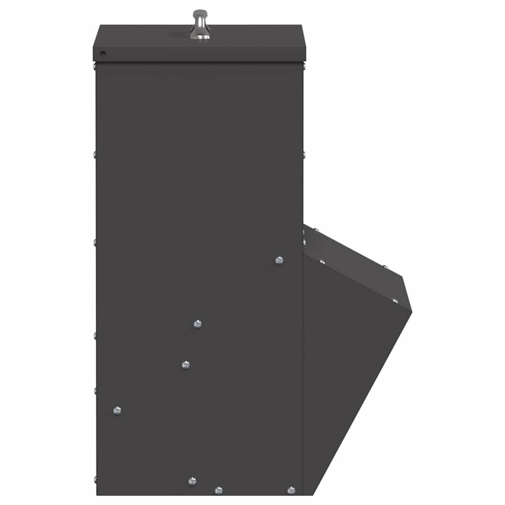 Comedero para pollos Negro 20 x 25 x 35 cm