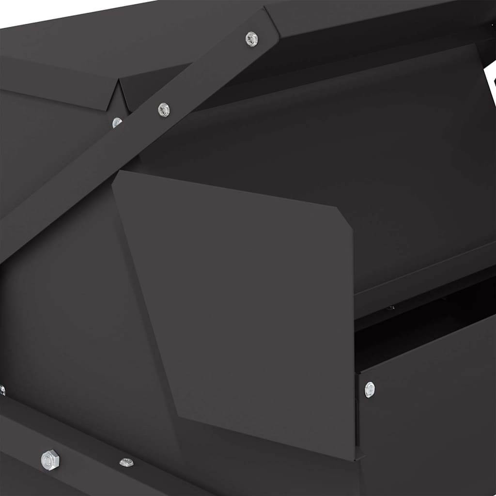 Comedero de Pedal para Pollos Negro 50 x 40 x 29 cm