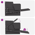 Comedero de Pedal para Pollos Negro 50 x 40 x 29 cm