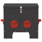 Comedero para pollos 2 pcs Negro 40,5 x 25 x 38 cm