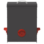 Comedero para pollos 2 pcs Negro 32,5 x 20,5 x 43 cm
