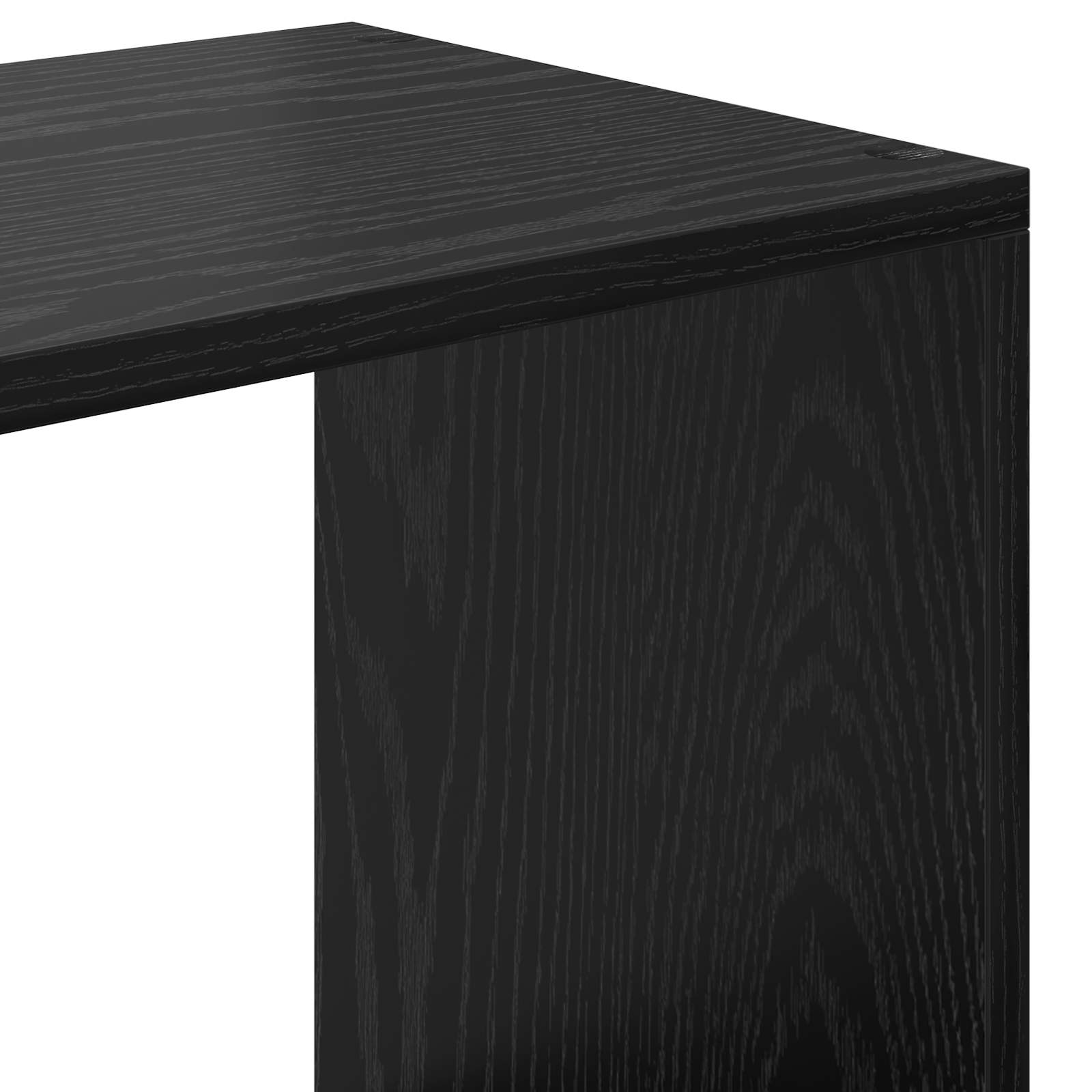 Librería Roble Negro 137,5 x 29 x 137,5 cm Madera de ingeniería