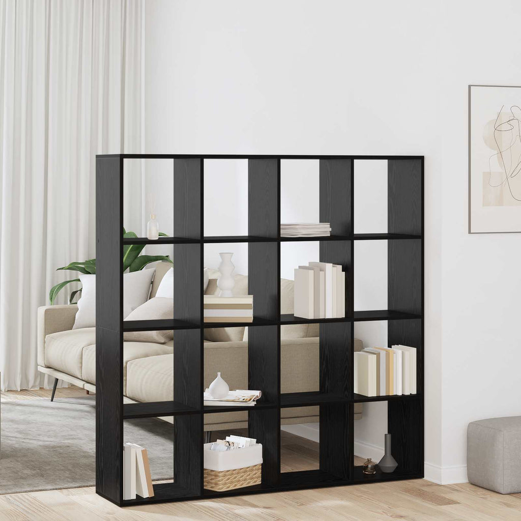Librería Roble Negro 137,5 x 29 x 137,5 cm Madera de ingeniería