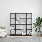 Librería Roble Negro 137,5 x 29 x 137,5 cm Madera de ingeniería