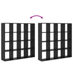 Librería Roble Negro 137,5 x 29 x 137,5 cm Madera de ingeniería