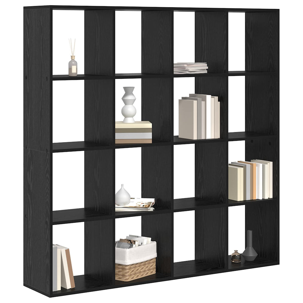 Librería Roble Negro 137,5 x 29 x 137,5 cm Madera de ingeniería