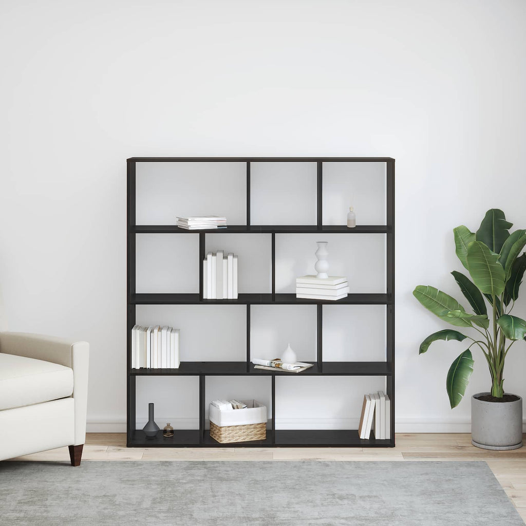 Librería Roble Negro 132 x 29 x 141,5 cm Madera de ingeniería