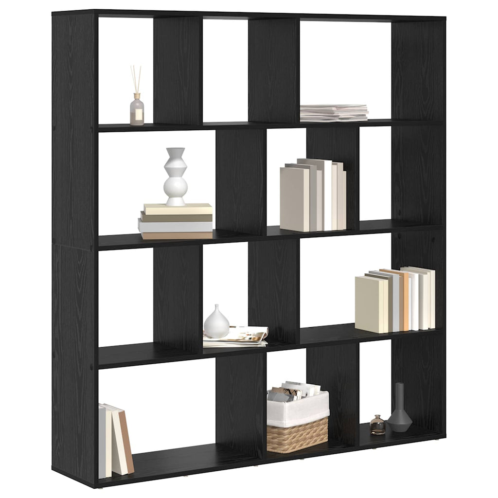 Librería Roble Negro 132 x 29 x 141,5 cm Madera de ingeniería