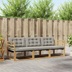 Conjunto de sofás de exterior 10 pcs Blanco y Antracita