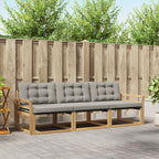 Conjunto de sofás de exterior 10 pcs Blanco y Antracita