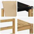 Conjunto de sofás de exterior 5 pcs y Beige 79 x 79 x 37 cm