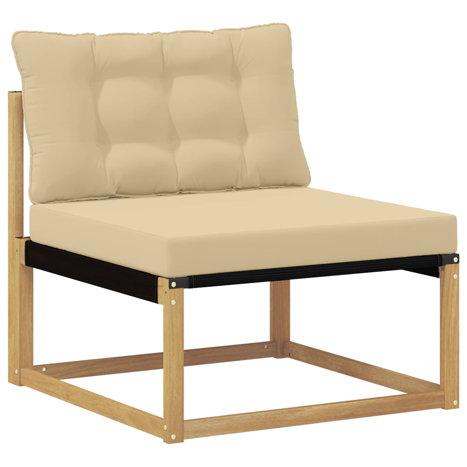 Conjunto de sofás de exterior 7 pcs y Beige 79 x 79 x 37 cm
