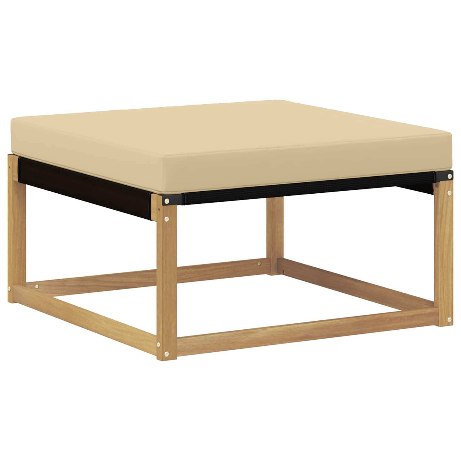Conjunto de sofás de exterior con cojín 4 pcs y Beige