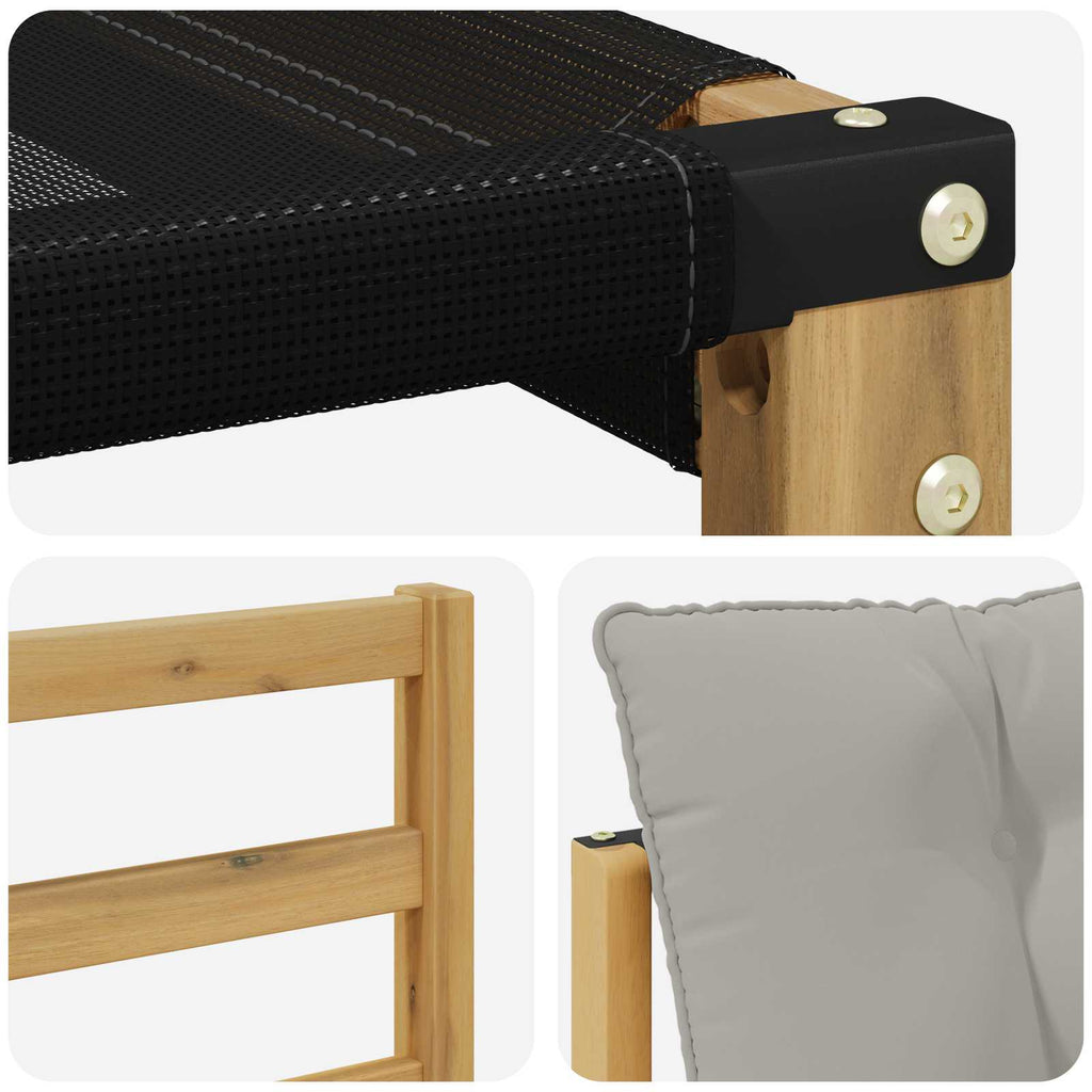 Conjunto de sofás de exterior 8 pcs Blanco y Gris Claro