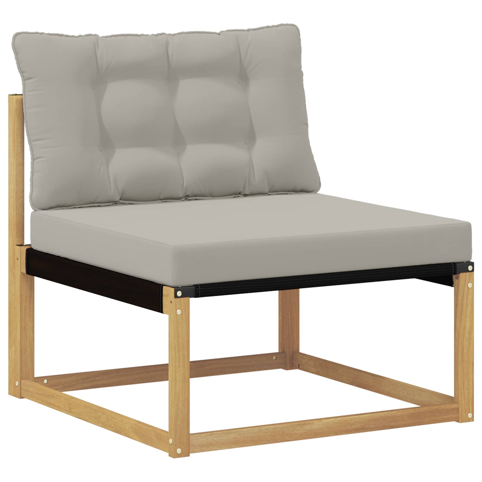 Conjunto de sofás de exterior 8 pcs Blanco y Gris Claro