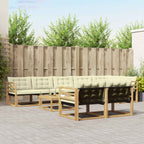 Conjunto de sofás de exterior 4 pcs