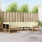 Conjunto de sofás de exterior 7 pcs Blanco y Antracita