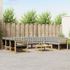 Conjunto de sofás de exterior 10 pcs Blanco y Antracita