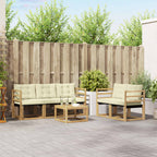 Conjunto de sofás de exterior con cojín 6 pcs