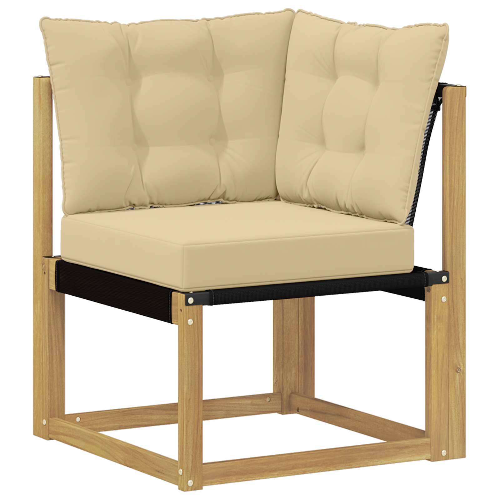Conjunto de sofás de exterior con cojín 8 pcs y Beige