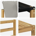 Conjunto de sofás de exterior 7 pcs Blanco y Gris Claro