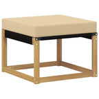 Conjunto de sofás de exterior con cojín 8 pcs y Beige