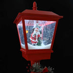 Lámpara de calle navideña con linterna Rojo 40,5x40,5x180cm