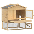 Gallinero Marrón 75 x 60 x 89 cm Madera de pino macizo