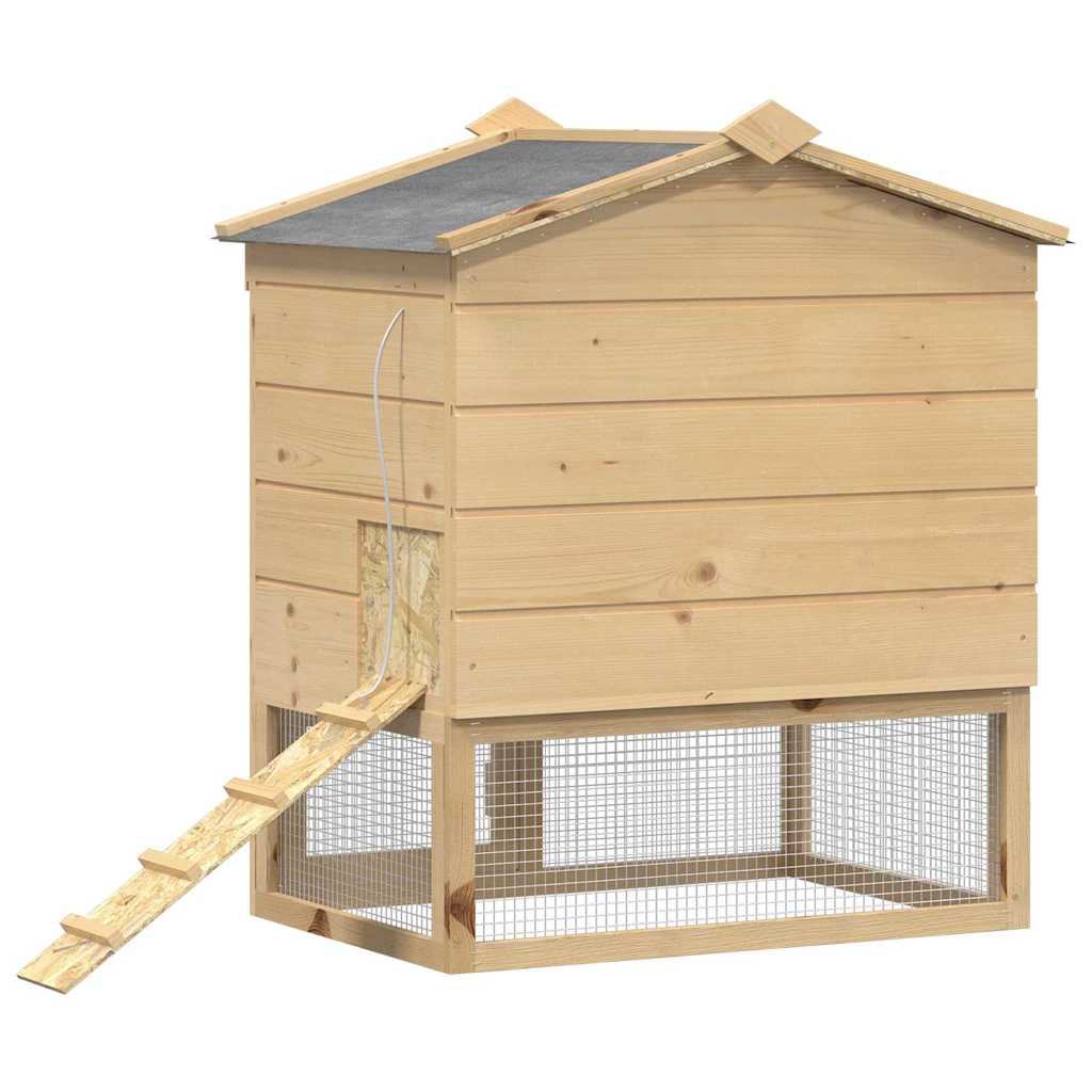 Gallinero Marrón 75 x 60 x 89 cm Madera de pino macizo