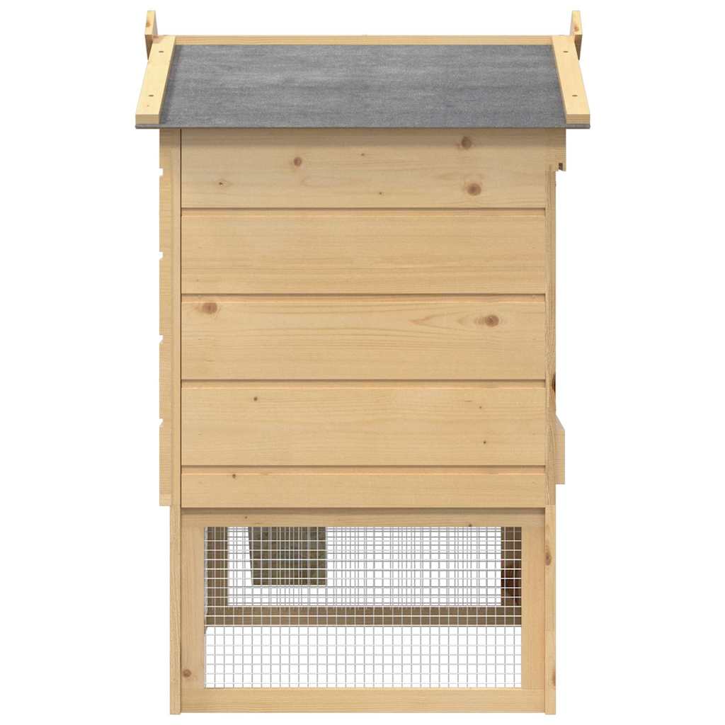 Gallinero Marrón 75 x 60 x 89 cm Madera de pino macizo