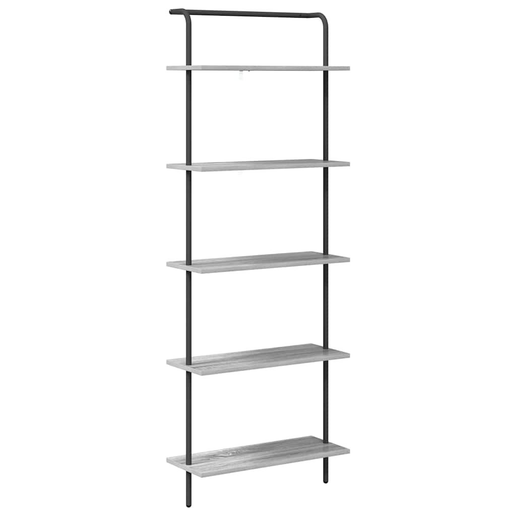 Estante de libros Gris Sonoma 60 x 24 x 168 cm
