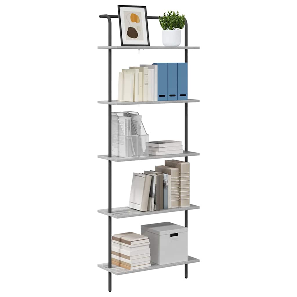 Estante de libros Gris Sonoma 60 x 24 x 168 cm